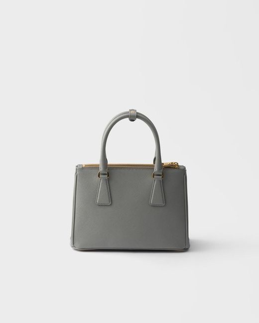 Prada Gray Galleria Small Saffiano Leather Bag