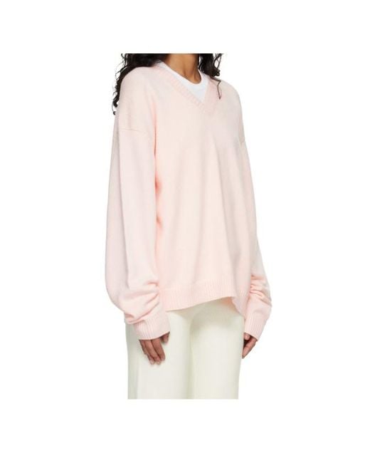Skims Pink Sleeveless Sweater