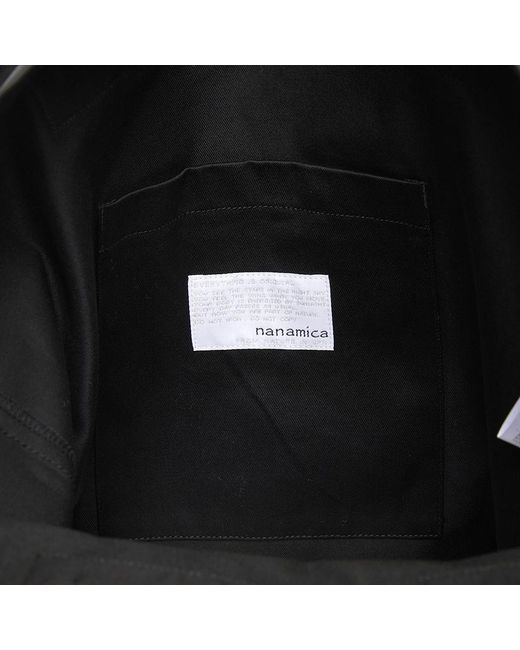 Nanamica Black Logo Tote Bag