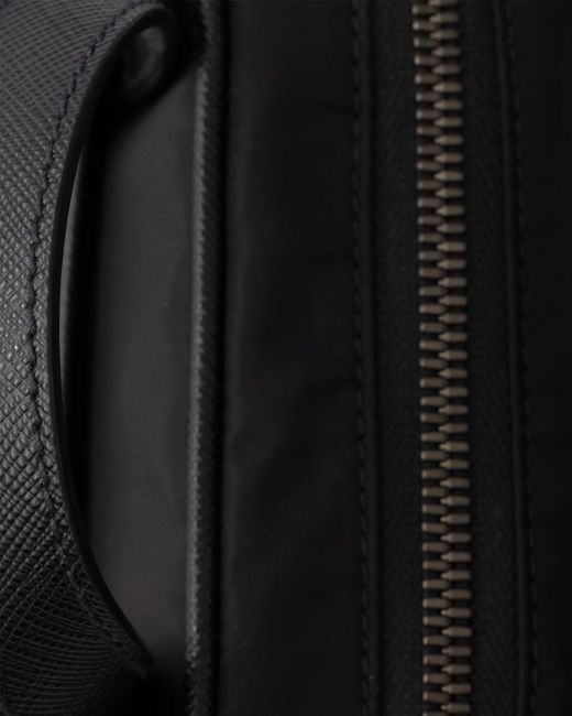 Prada Black Re-Nylon Zipped Shoulder Bag for men