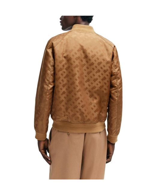 Boss Brown Solid Color Casual Jacket for men