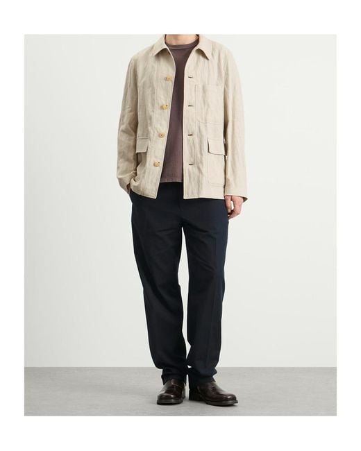 Dries Van Noten Natural Buttoned Jacket for men