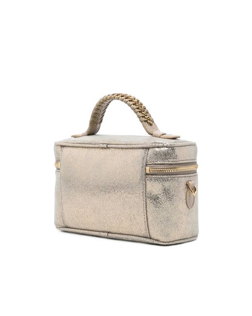 Stella McCartney Metallic Falabella Vanity Zipped Tote Bag