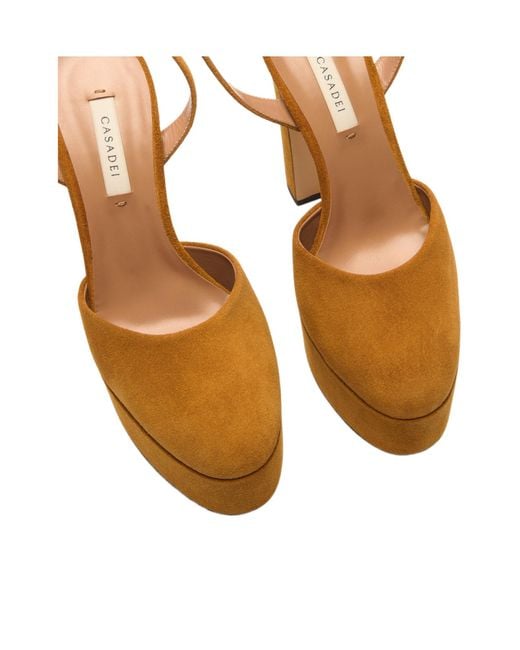 Casadei White Patty Platform Renna Sandal