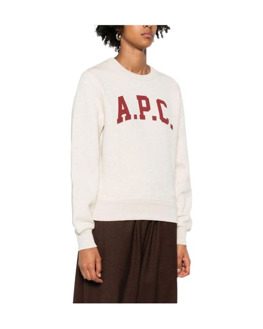 A.P.C. White Sweatshirt