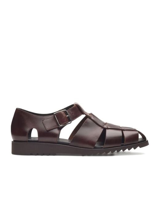 Paraboot Brown Round-Toe Sandals for men