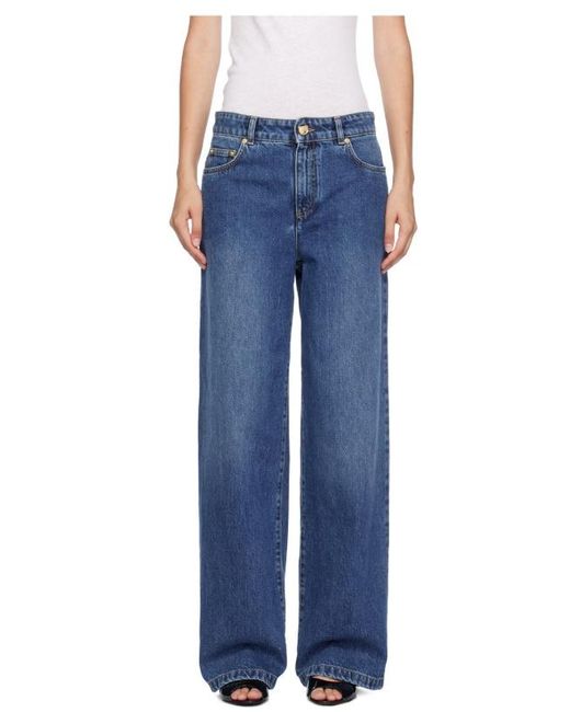 Moschino Blue Belt Loop Jeans