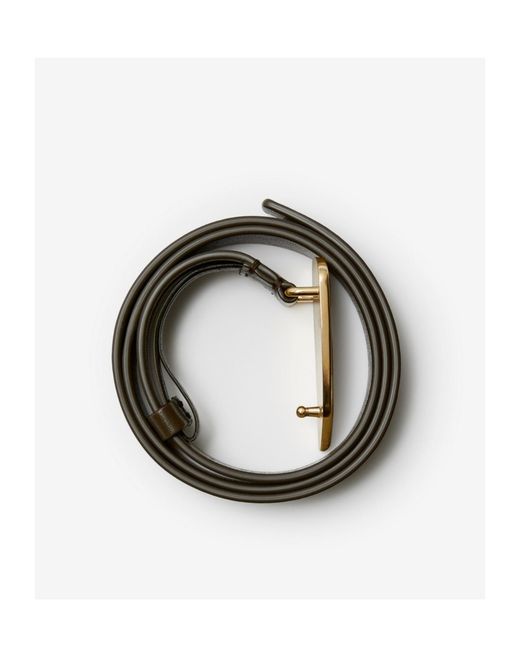 Burberry Black Shield Leather Belt