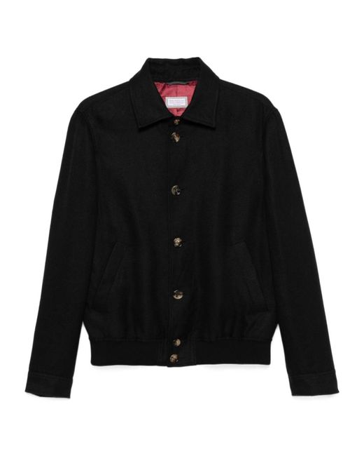 Brunello Cucinelli Black Outerwears for men