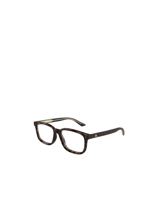 Montblanc White Eyewear Square Frame Glasses for men