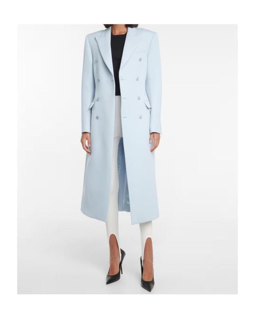 Wardrobe NYC Blue Double-Breasted Coat