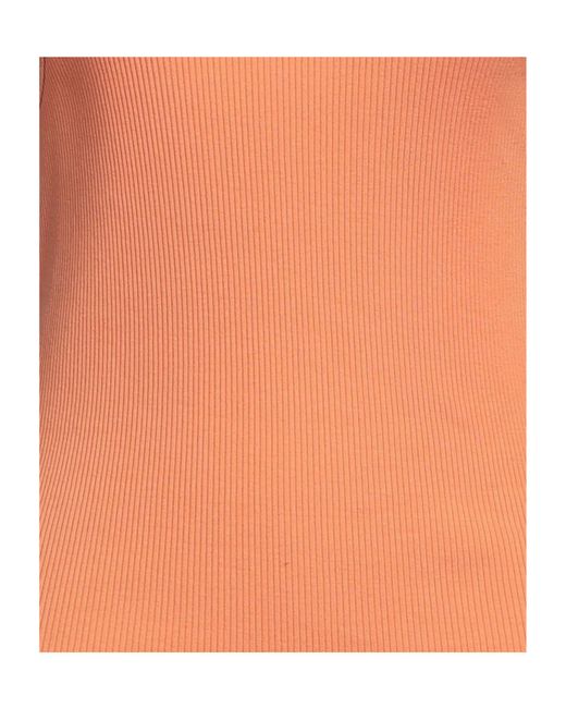 Isabel Marant Orange Solid Color Sleeveless T-Shirt