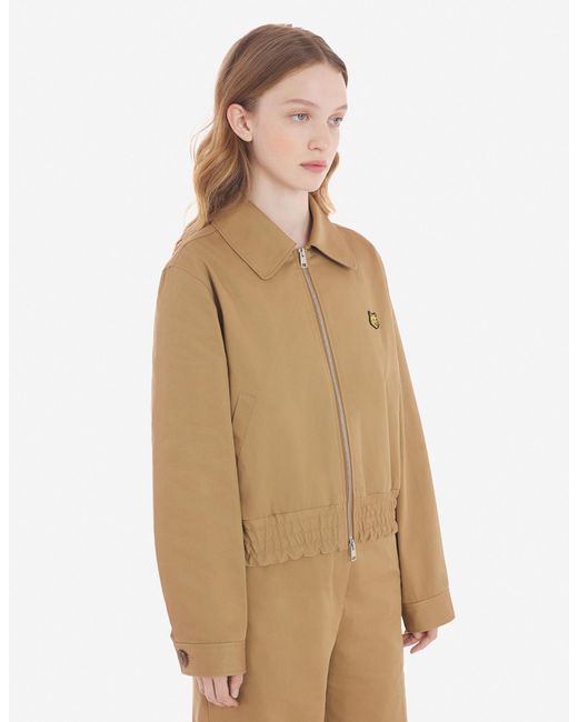 Maison Kitsuné Natural Long-Sleeved Casual Jacket