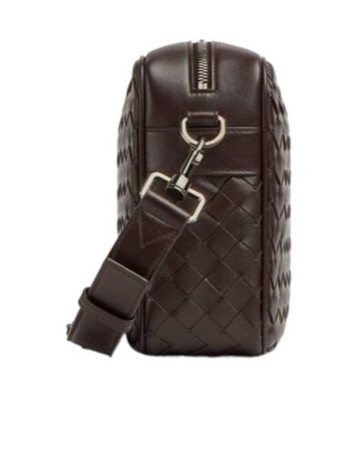 Bottega Veneta Brown Medium Intrecciato Camera Bag for men