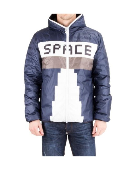 Iceberg Blue Logo Details Down Jacket for men