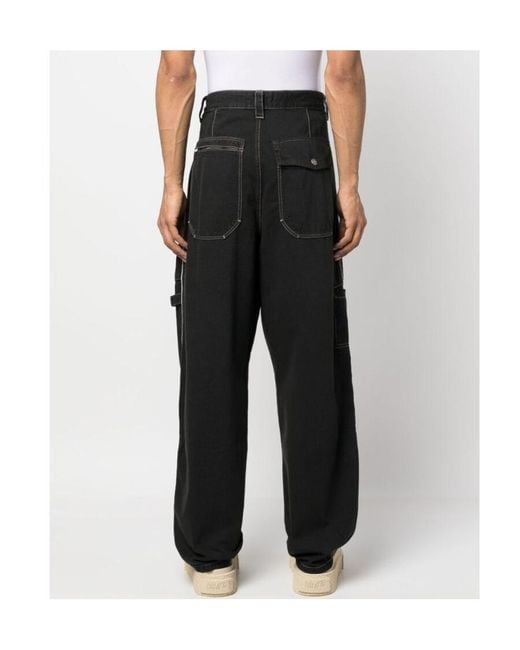 Isabel Marant Black Paciane Straight-Leg Parker Pants for men