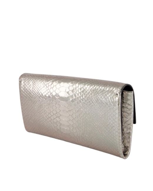 Tom Ford Gray Flap Clutch