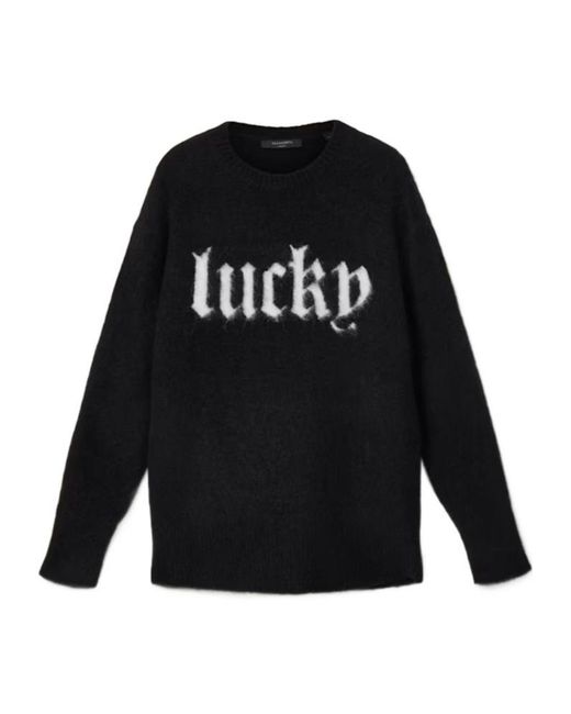 AllSaints Black Lucky Intarsia Sweater