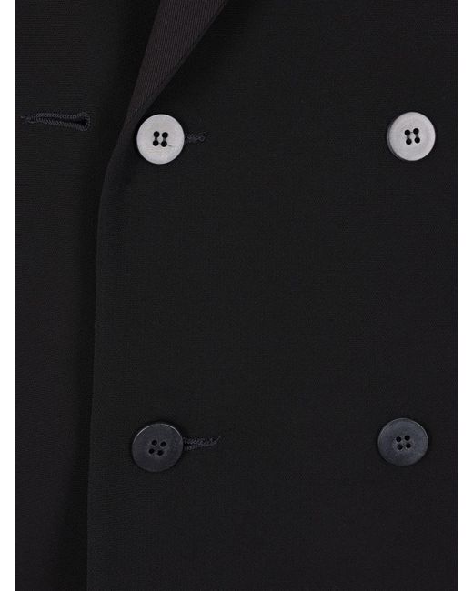 Magliano Black Double-Breasted Jacket for men