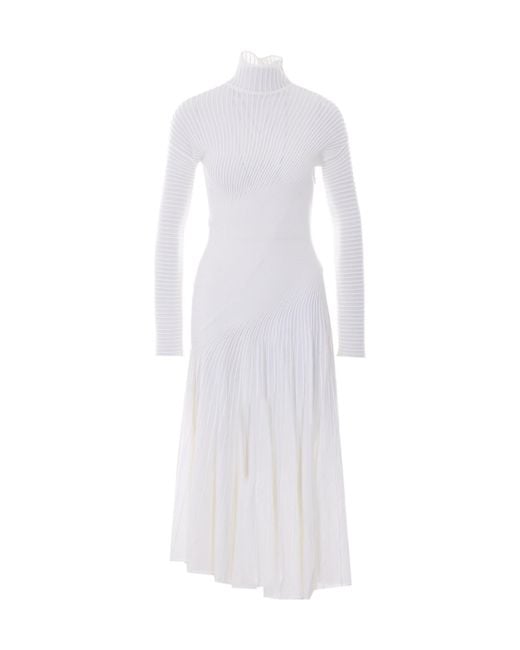 Alaïa White Alaïa Twisted Dress