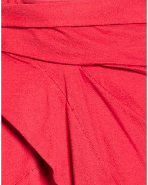 Isabel Marant Red Solid Color Wrap Skirt