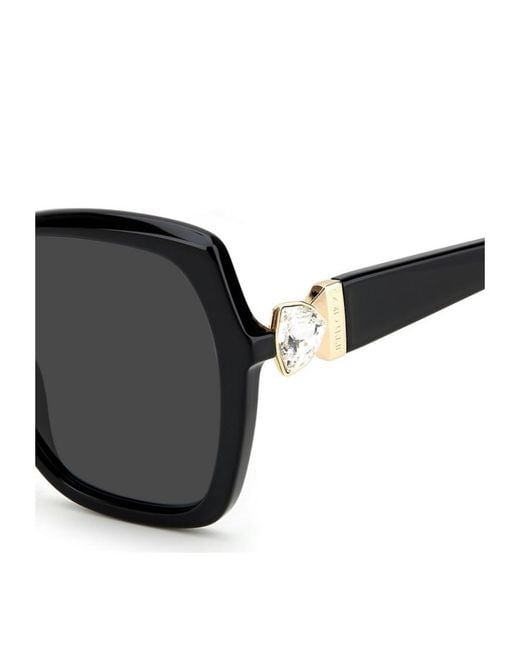 Jimmy Choo Black Eyewear Square Frame Sunglasses