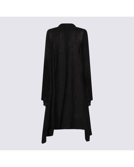 Rick Owens Black Long-Sleeve Knit Top