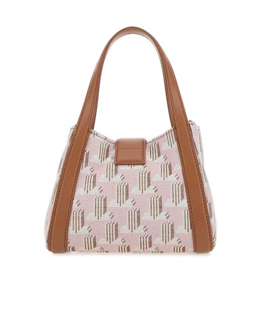 Lanvin Pink Small Printed Handbag