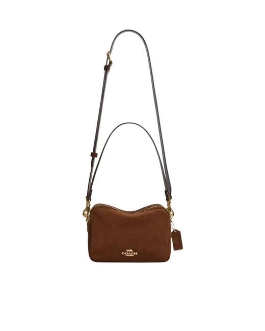 COACH Brown Carey Crossbody Bag