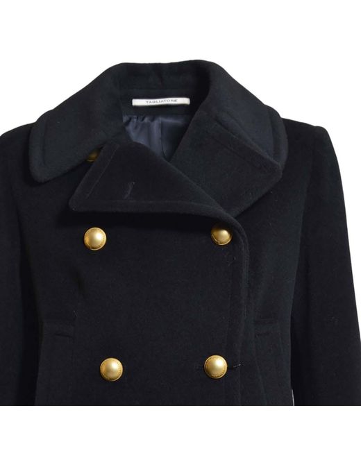 Tagliatore Blue Blanche Double-Breasted Coat