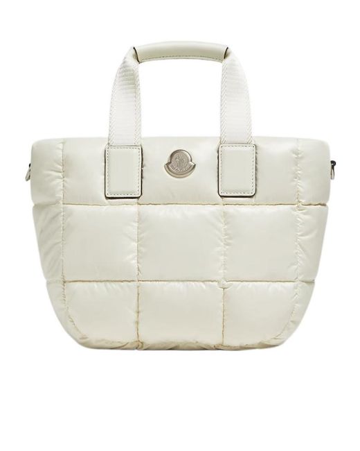 Moncler White Caradoc Mini Tote Bag
