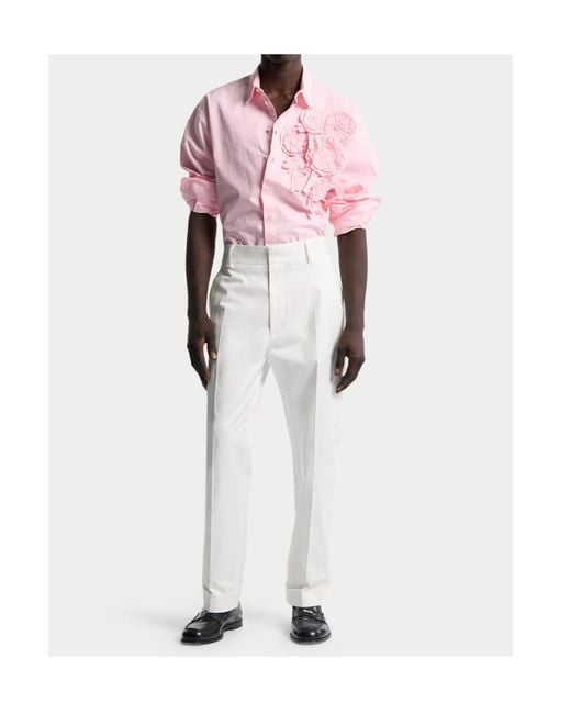DSquared² White Cotton Trousers for men