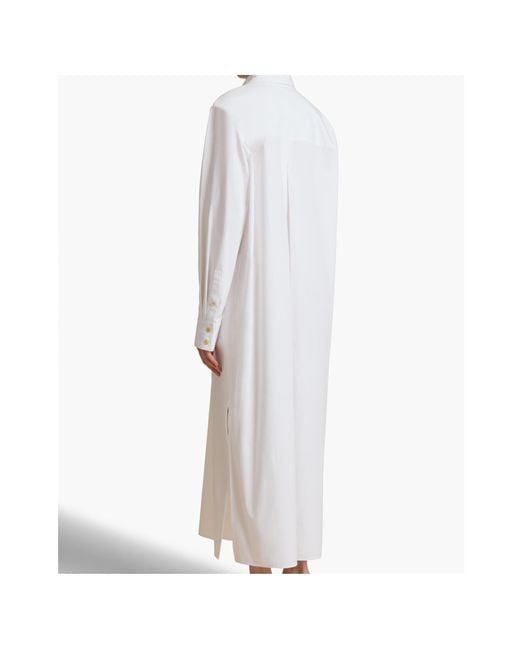 Khaite White Wyatt Maxi Dress