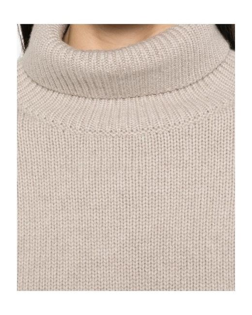 Lisa Yang Natural Turtleneck Sweater