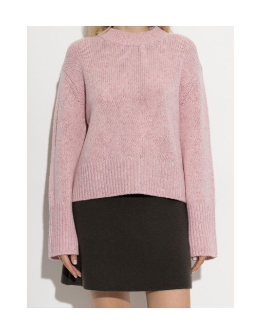 Lisa Yang Pink Karine Ribbed Knitted Sweater