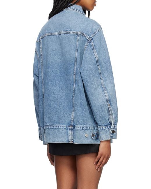 Khaite Blue Rizzo Buttoned Denim Jacket