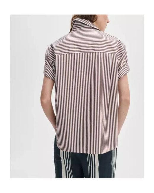 Rag & Bone Multicolor Connie Short-Sleeve Poplin Shirt