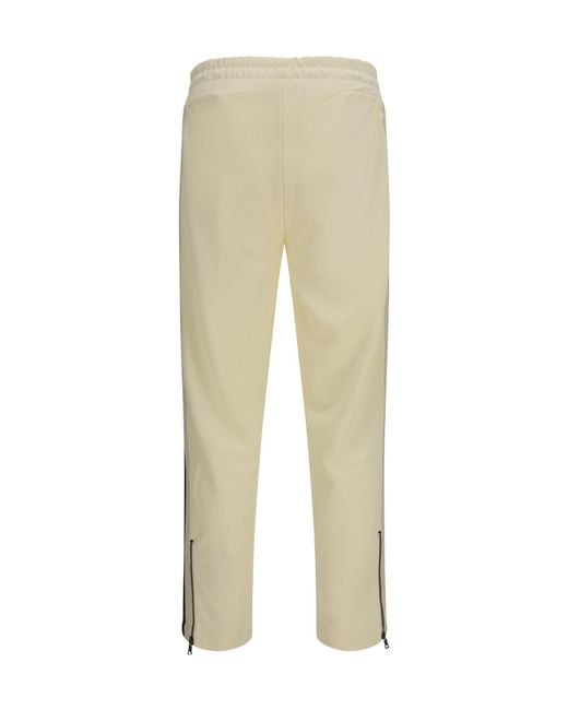 Palm Angels Natural Classic Logo Track Pants for men