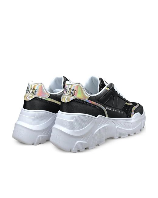 Versace Jeans Black Couture Chunky Logo Sneakers