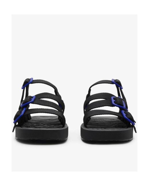 Burberry Blue Nylon Strap Sandals for men