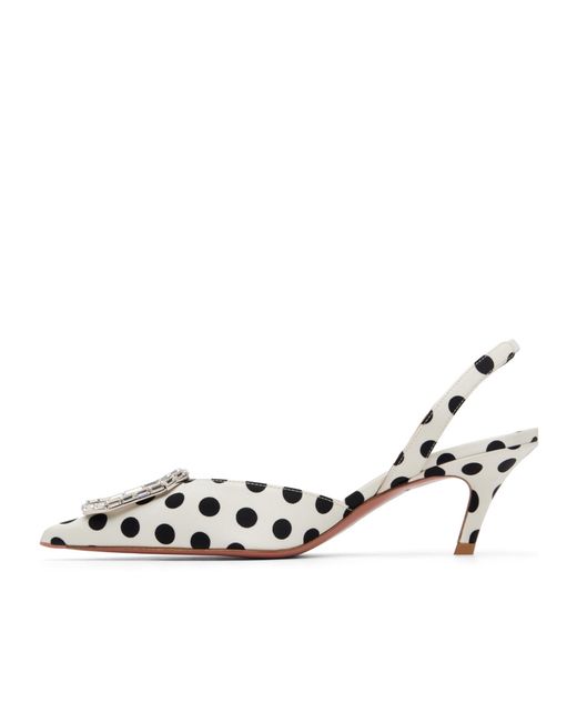 AMINA MUADDI Metallic Camelia Sling 60 Pointed-Toe High-Heeled Sandals