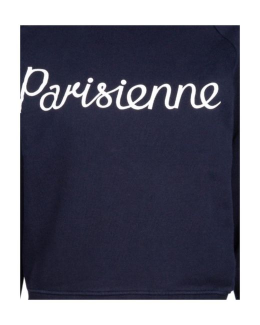 Maison Kitsuné Blue Parisienne Sweatshirt