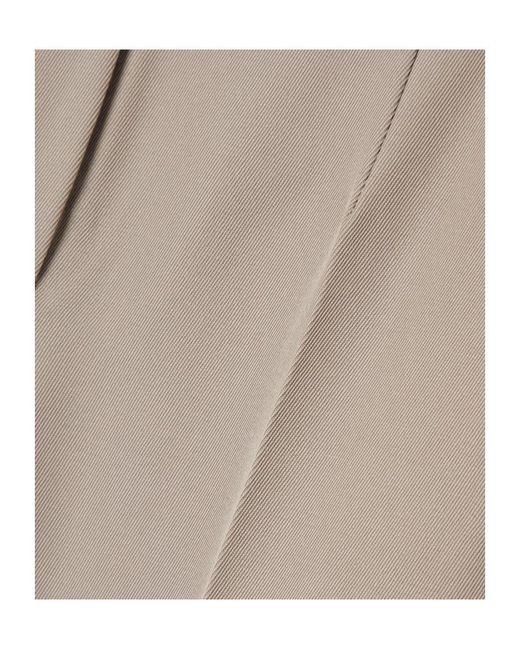 The Row Natural Banew Wool Straight Pants