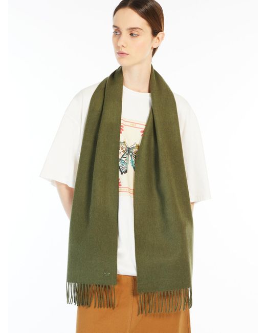 Weekend by Maxmara Green Logo Scarf