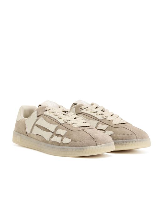 Amiri White Round Toe Low-Top Sneakers for men