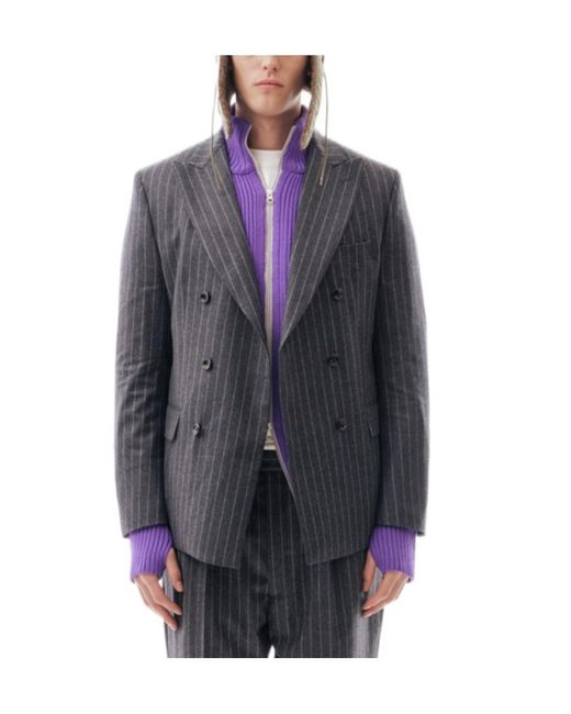LC23 Blue Long Sleeved Suit Jacket for men