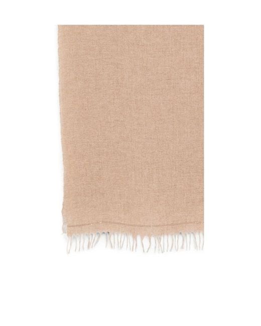 Fabiana Filippi Natural Fringed-Edge Scarf