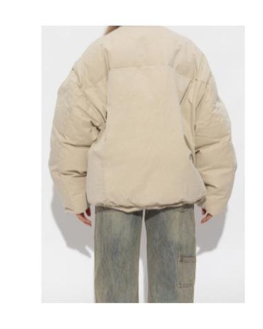 Entire studios Natural Oversized Down Jacket
