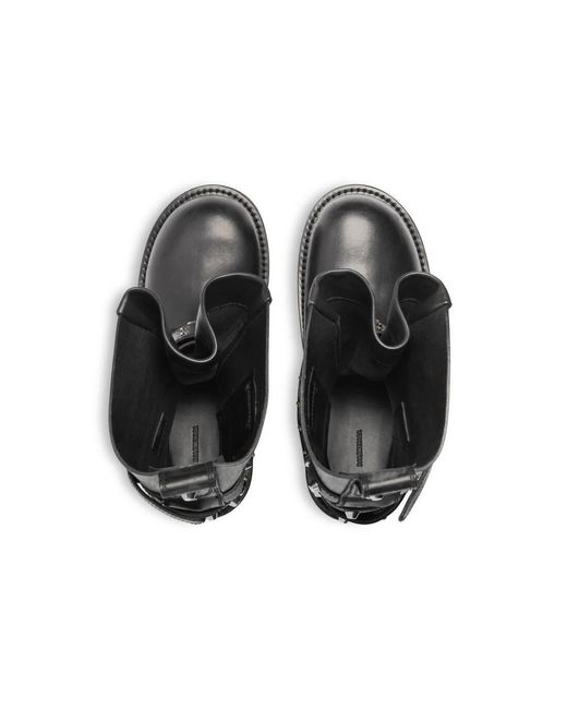 Balenciaga Black Buckle Detailed Boots for men