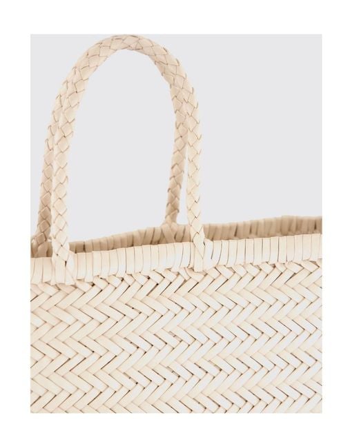 Dragon Diffusion Natural Double-Handle Handbag